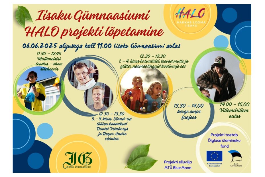 HALO projekti lõpupidu 6. juunil 2025