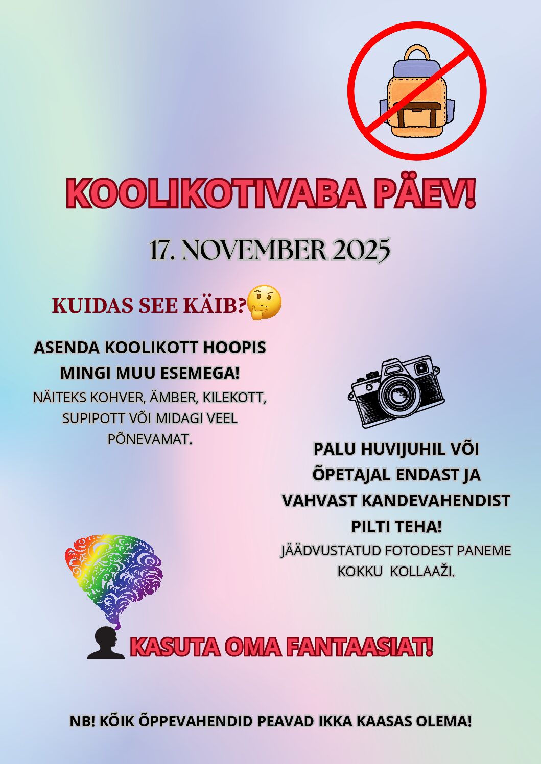 Koolikotivaba päev!